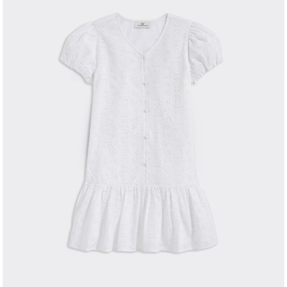 Vineyard vines girls white dress - Picture 1 of 7
